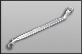 Polished Head Bi-Hex Ring Spanner